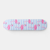 Roze Flamingo Fun Pattern Skateboard (Horizontaal)