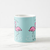 Roze Flamingo Gepersonaliseerd Koffiemok (Center)