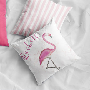 Roze Flamingo Gepersonaliseerd Kussen