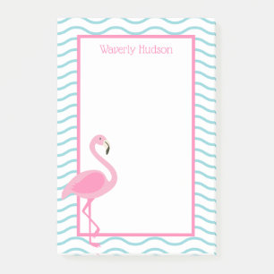 Roze Flamingo Gepersonaliseerde Post-it Blocnote Post-it® Notes