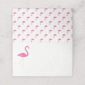 Roze Flamingo Gevouwen Plaats Kaarten (Buitenkant ongevouwen)