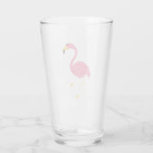 Roze Flamingo Glas (Achterkant)