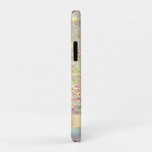 Roze Flamingo Glitter Bokeh Confetti Case-Mate iPhone Case (Achterkant/rechts)
