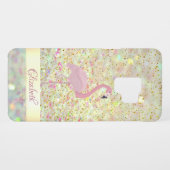 Roze Flamingo Glitter Bokeh Confetti Case-Mate Samsung Galaxy Hoesje (Achterkant (horizontaal))