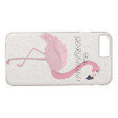 Roze Flamingo Glittery-Hallo Prachtige Case-Mate iPhone Case (Achterkant (Horizontaal))