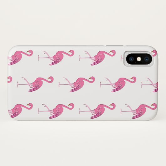 roze flamingo Hoesje-Mate iPhone case (Achterkant (horizontaal))