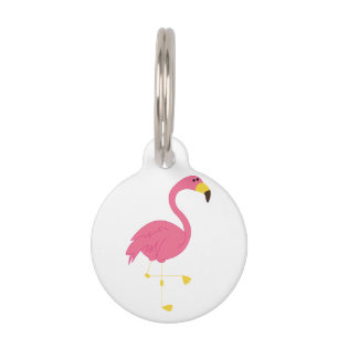 Roze Flamingo Huisdierpenning