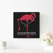 roze flamingo in Duitsland dierentuin München Vierkante Klok (Huis)
