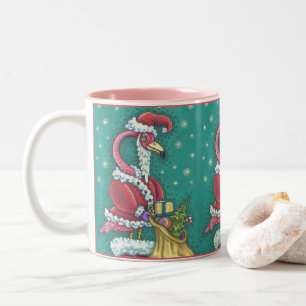 ROZE FLAMINGO IN FUNNIE KERSTMAN PAK MOK