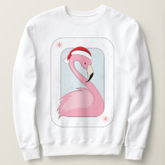Roze Flamingo in Santa Hat Trui