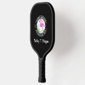 Roze Flamingo in Water Team Naam Datum Est N Pickleball Paddle (Links)