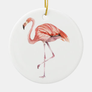 Roze Flamingo Keramisch Ornament