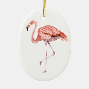 Roze Flamingo Keramisch Ornament