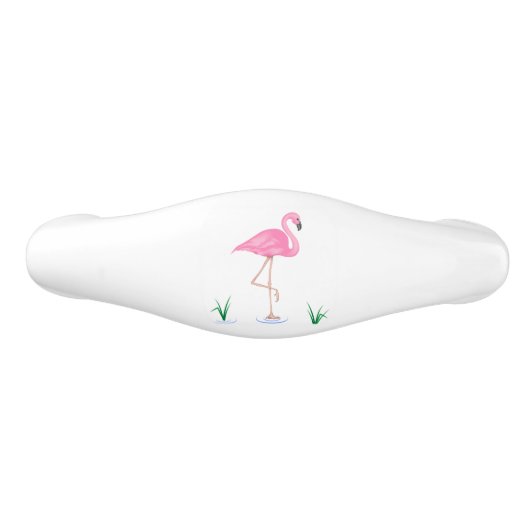 Roze Flamingo Keramische Ladegreep (Voorkant)