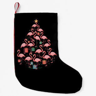 Roze Flamingo Kerstboom Flamingo's Vakantie Kleine Kerstsok