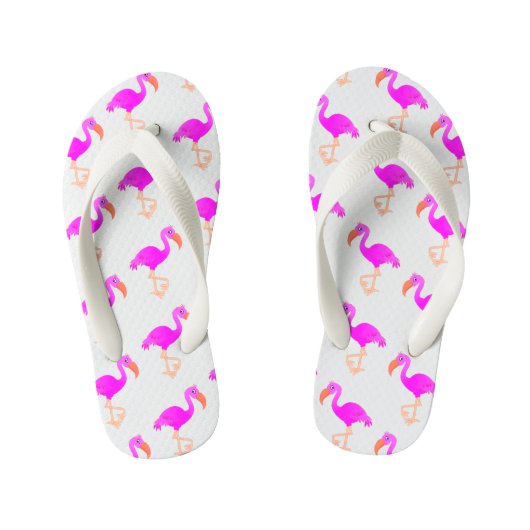 Roze Flamingo Kind Teenslippers (Voetbed)