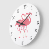 Roze Flamingo Kitchen Grote Klok (Hoek)