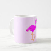 Roze Flamingo Koffie Mok - Kies kleuren (Voorkant links)