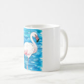 Roze flamingo koffiemok (Voorkant rechts)