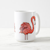 Roze Flamingo Koffiemok (Voorkant rechts)
