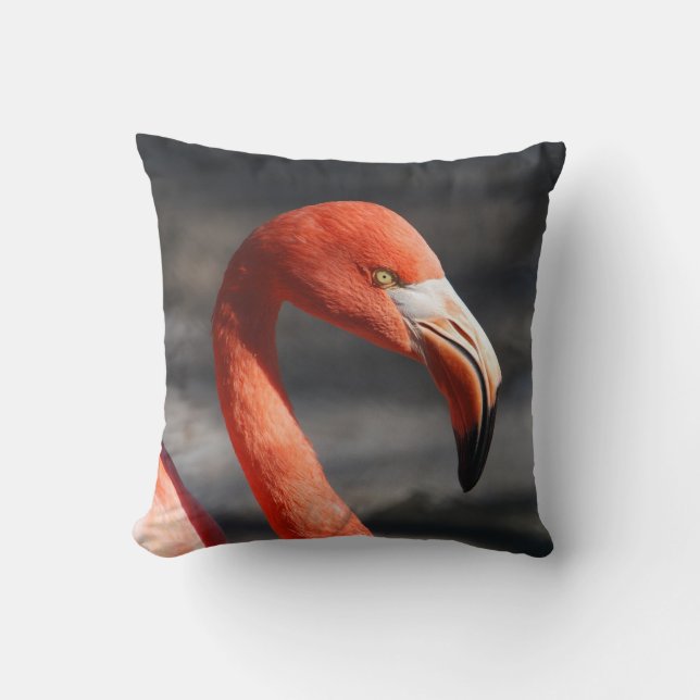 Roze Flamingo Kussen (Voorkant)