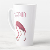  roze flamingo latte mok (Linkerhoek)