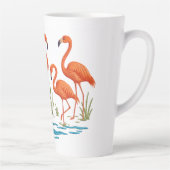 Roze flamingo latte mok (Rechts)