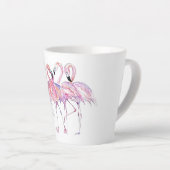 Roze Flamingo Latte Mok (Rechterhoek)
