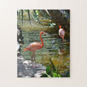 Roze Flamingo Legpuzzel