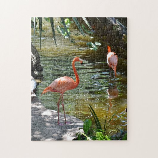 Roze Flamingo Legpuzzel (Verticaal)