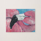 Roze Flamingo Legpuzzel (Horizontaal)