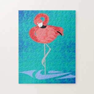 Roze Flamingo Legpuzzel
