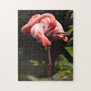 roze flamingo legpuzzel