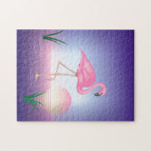 Roze Flamingo Legpuzzel (Horizontaal)
