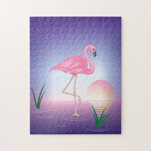 Roze Flamingo Legpuzzel (Verticaal)