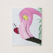 roze flamingo legpuzzel (Verticaal)