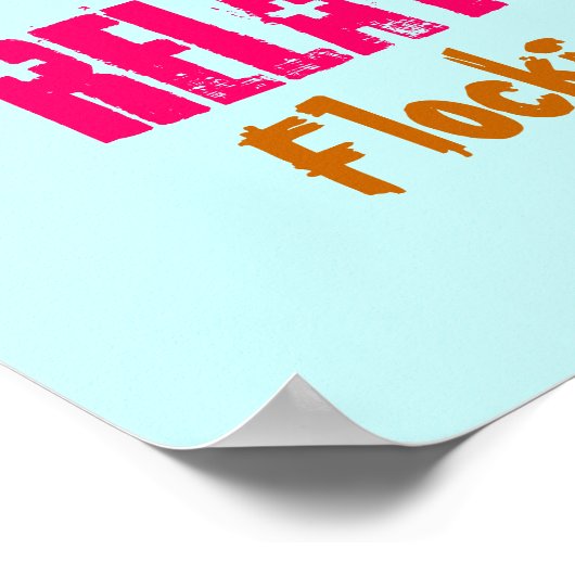 Roze Flamingo Lingo Poster (Hoek)