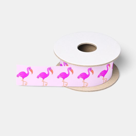 Roze flamingo linten (Spoel)