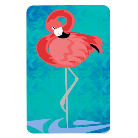 Roze Flamingo Magneet (Verticaal)