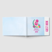 Roze Flamingo met Watermeloen en ananas Gastenboek (Volledig)