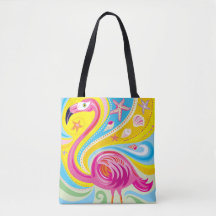 Roze Flamingo met Zeester