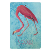 roze flamingo mini klembord (Achterkant)