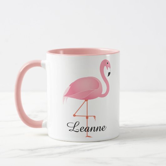 Roze Flamingo Mok (Links)