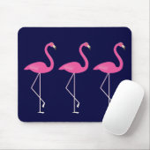 Roze Flamingo Mousepad Muismat (Met muis)