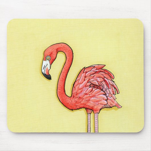 Roze Flamingo Muismat (Voorkant)