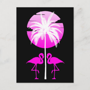 Roze Flamingo Natuur Briefkaart