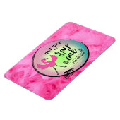 Roze Flamingo Op een dag of Dag Één u beslist Cita Magneet (Linkerzijde)