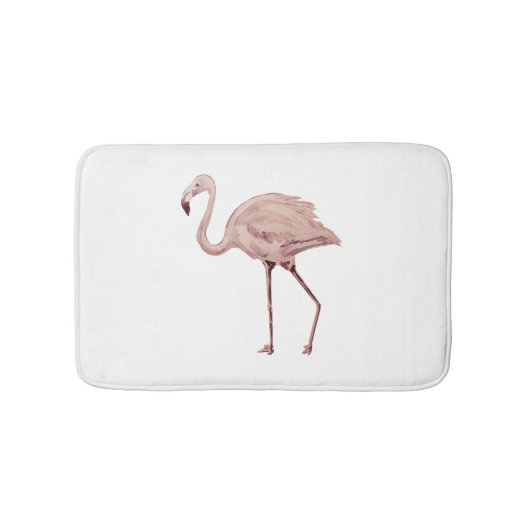 Roze Flamingo Painting Bath Mat (Voorkant)