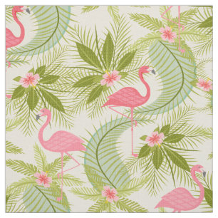 Roze Flamingo Paradise Stof