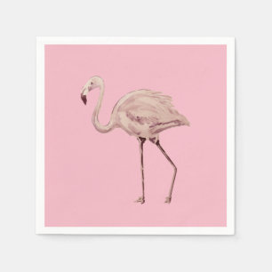 Roze Flamingo Party Paper Napkin Servet